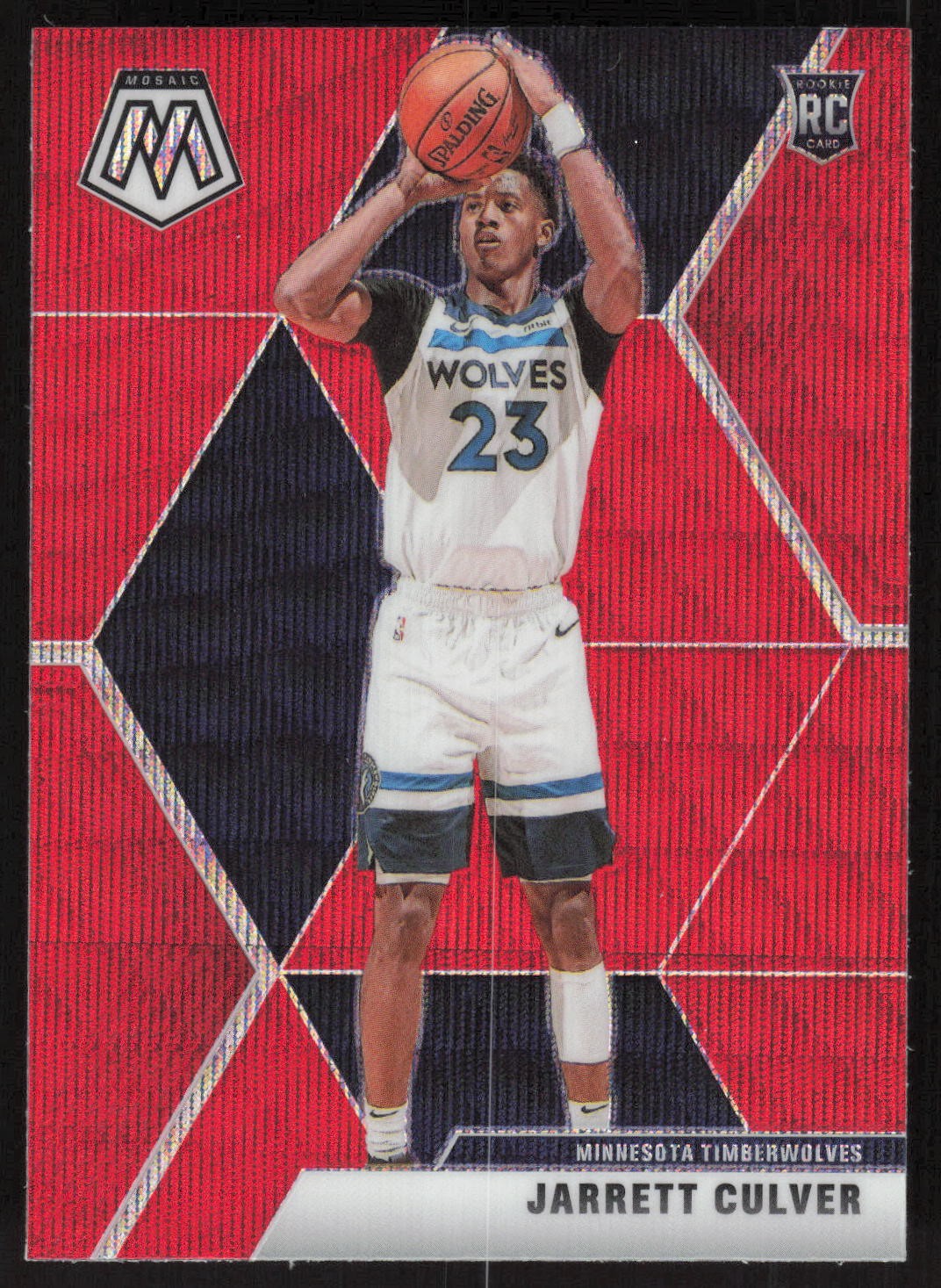 2019-20 Panini Mosaic #201 Jarrett Culver Red Prizm