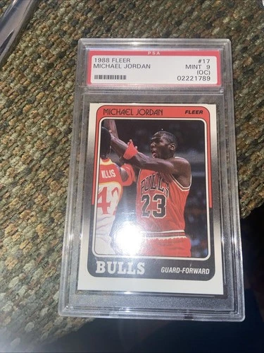 1988 fleer 17 michael jordan psa 9 oc