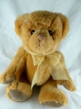 Vintage Russ Berrie Teddy Bear Plush 16 inch Suede Paws Fully Jointed