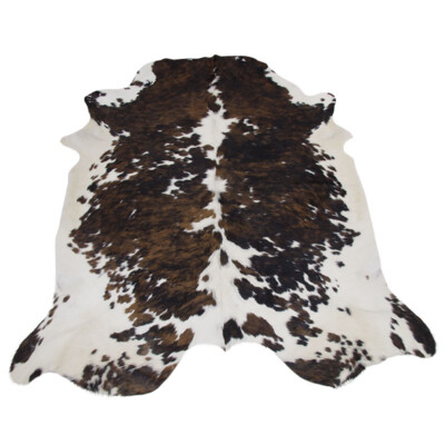 COWHIDE RUG TRICOLOR - Sizes: 7x6 Ft,  6x5.5 Ft - Western Hide Floor Rug