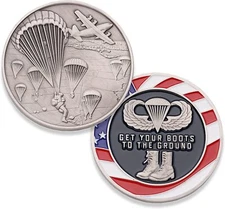United States Military Paratrooper Challenge Coin