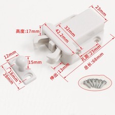 5Pcs Push Latch Touch Latch Push To Open Door Latch Self-Locking Latches, White