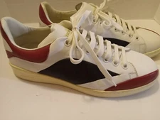 Alexander McQueen Mens US 11 EU 44 578590 Black Red White Leather Sneakers