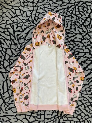 BAPE x KAWS Dissected Full Zip Hoodie Pink Size M Medium | eBay