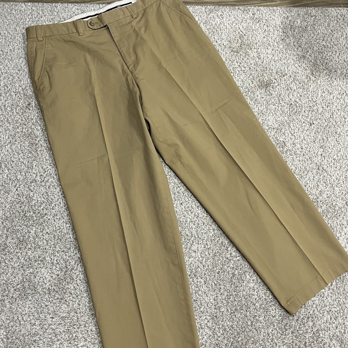 Hiltl Pants 36x28 Khaki Dayne Dress Soft Cotton Trouser Romania