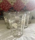 Vintage Bartlett Collins frosted “Grapevine” juice glasses, set of 6. Excellent! — photo 1