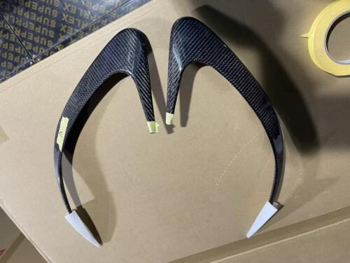 Carbon Heck Flossen Flaps Spoiler Canards Passt für Benz C257 CLS350 CLS53 AMG - Picture 5 of 8
