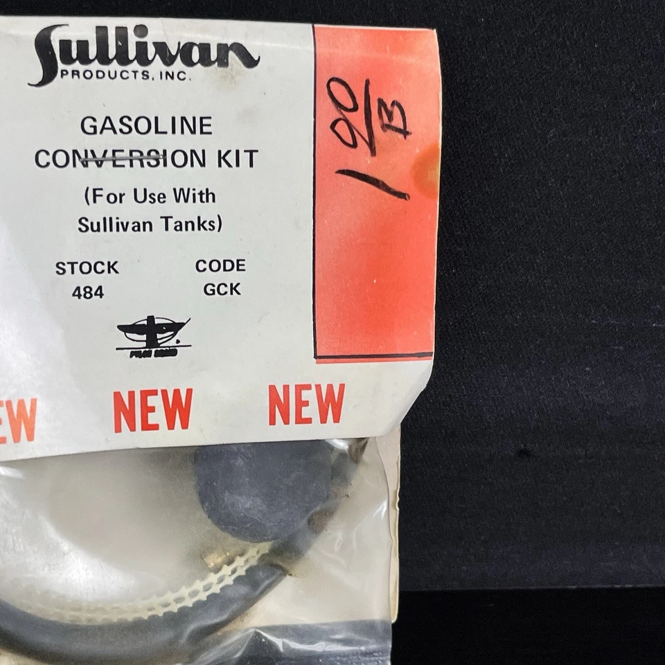 Sullivan NO. 484 Gasoline Conversion Kit New In Package - Image 4 of 4