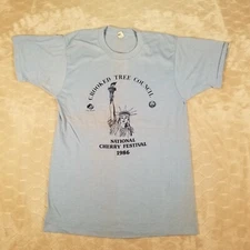 VTG 1986 Traverse City National Cherry Festival Shirt Screen Stars Sz S Faded