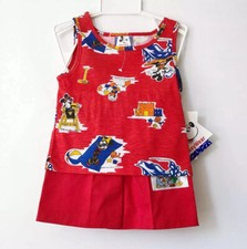 vintage NOS mickey mouse tank top shorts set 3T deadstock NWT made in USA 90s