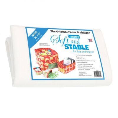 Soft and Stable byAnnie foam stabilizer, white, 36'' x 58''