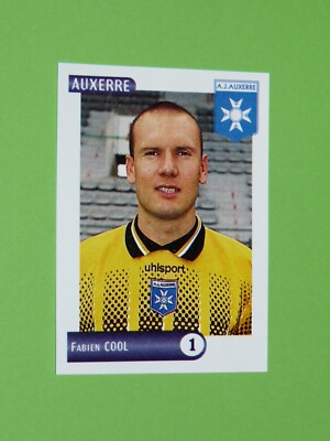 RARE ALAIN GOMA AJ AUXERRE AJA ABBE-DESCHAMPS FOOTBALL CPA FRANCE 1996-1997