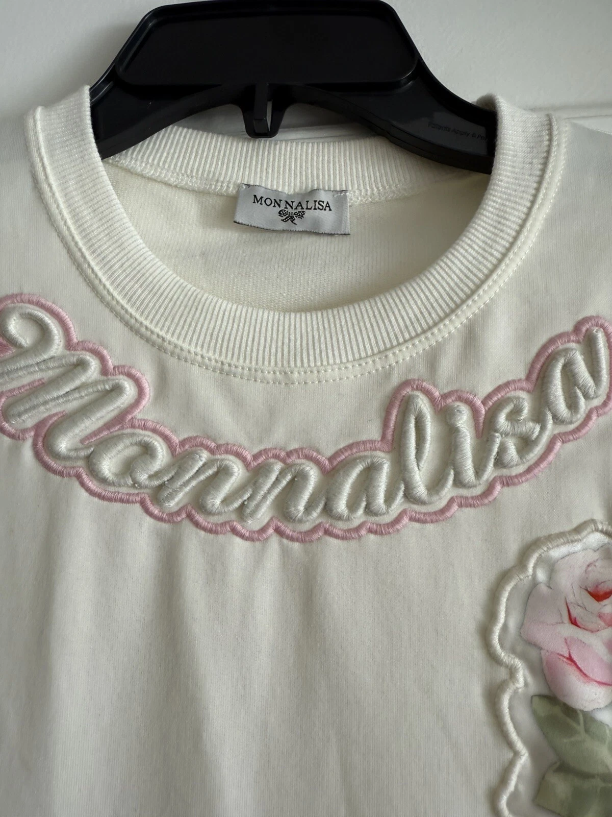 OFF WHITE Abito bambina Monnalisa bianco sporco taglia 10 Italia