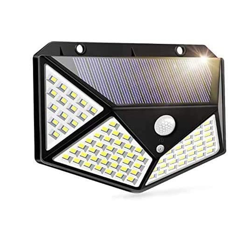 Solar Power 100 LED Light PIR Motion Sensor Outdoor Security Lamp Wall ...