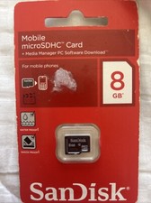 SCAN DISK MICROSD CARD 8 GB