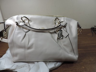 Coach Collette Chalk Leather Satchel #58410E Retails $450.00 -NWT