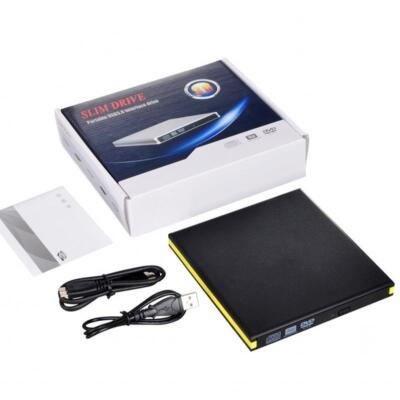 12.7mm USB3.0 External Hard Plastic DVD Enclosure Case For Laptop Optical Drive