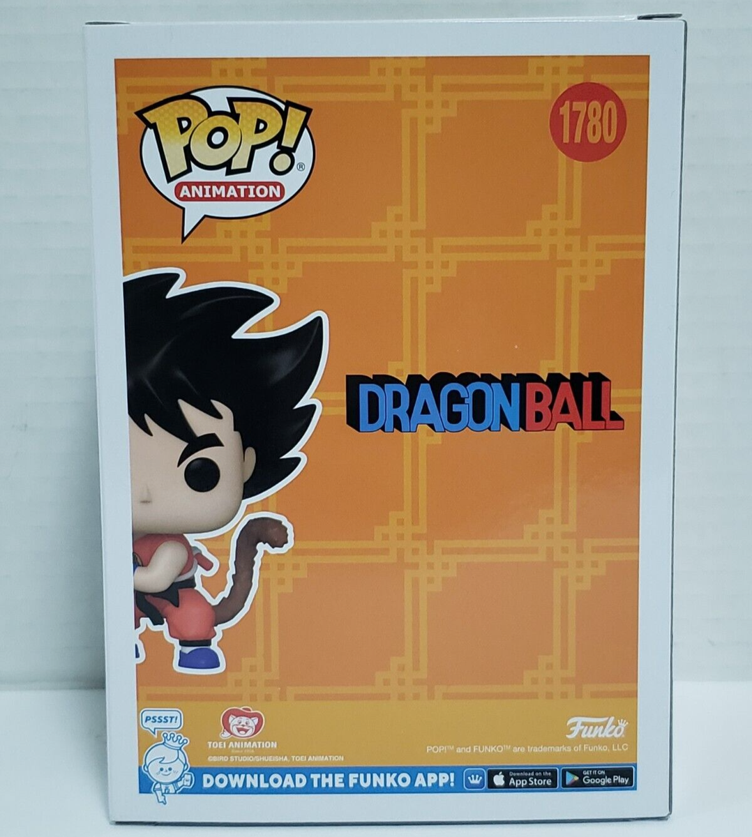 Figurine Pop! Funko Dragon Ball - Son Goku N°1780, En Vinyle, Neuve Sous Boîte