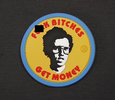 3D PVC Napoleon Dynamite Thug Life F**k B*tches Get Money Morale Patch Hook Back