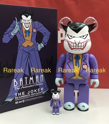 Medicom Bearbrick DC Comics Joker the Batman Animated 400% + 100 