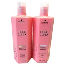 Schwarzkopf FIBRE CLINIX Fortify Shampoo & Conditioner 33.8 oz Set