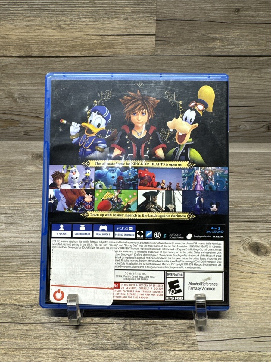 PlayStation4 - PS4　キングダムハーツ3 Amazon.com: Kingdom Hearts 3 (PS4) : Video Games