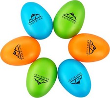 EastRock Egg Shaker Musik Percussion Klangeier Rhythmus Eier Set 6 St&uuml;ck, Rassel