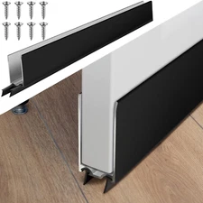 1 Pack Storm Door Sweep Replacement Bottom Sweep Aluminum Expander for Security