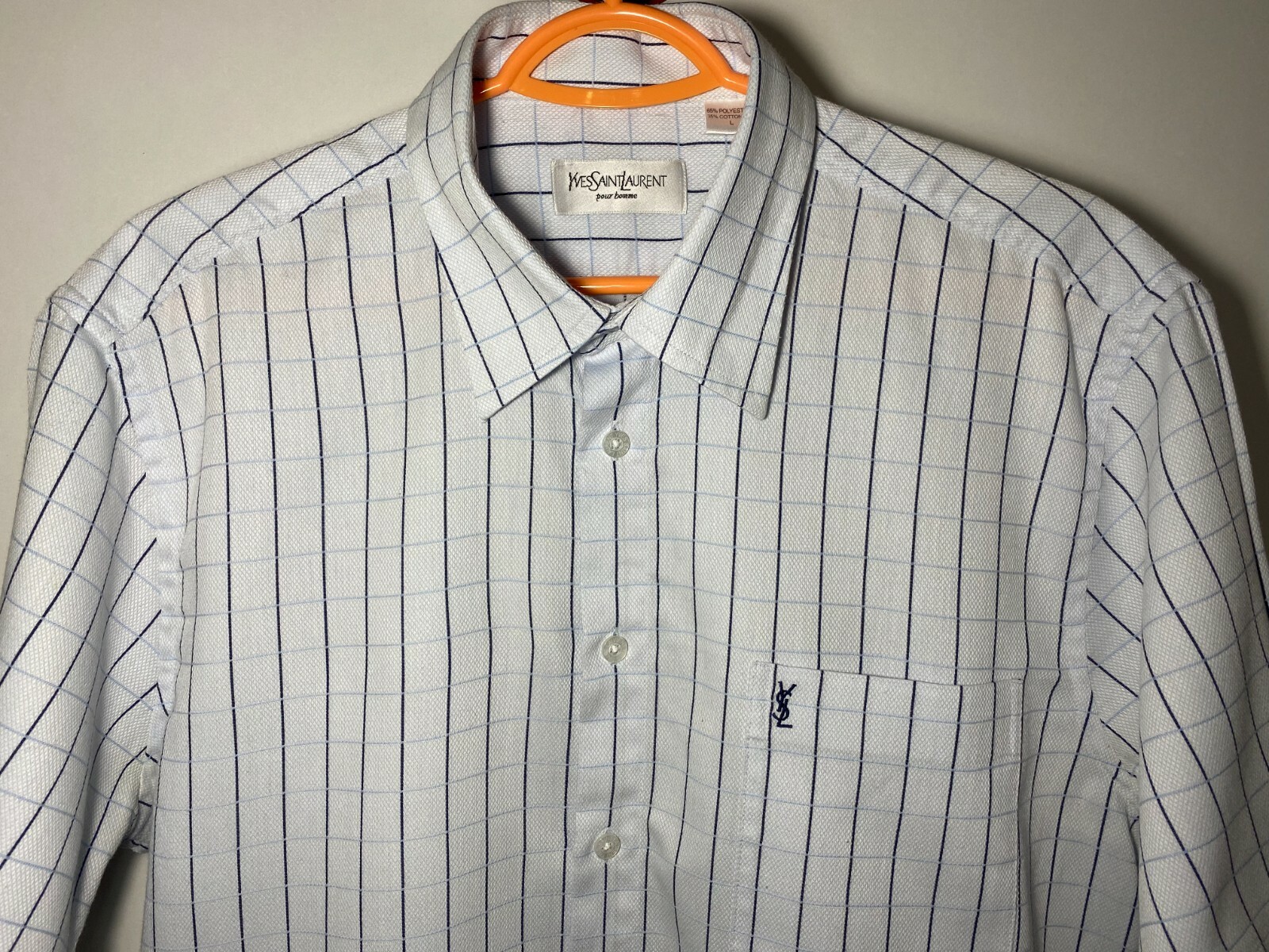 Camicia blu YSL Yves Saint Laurent taglia L