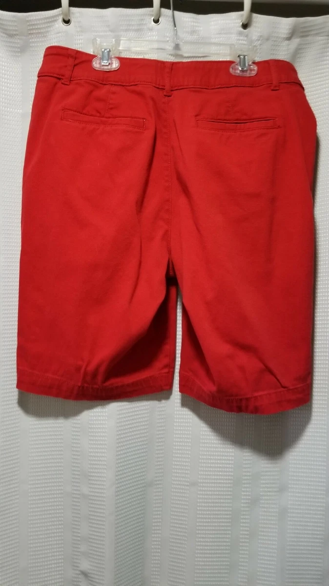 St Johns Bay bermuda shorts red Women size 14 eBay