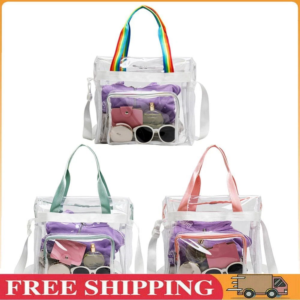 PVC Transparent Fitness Training Bag Large Capacity Hand Luggage