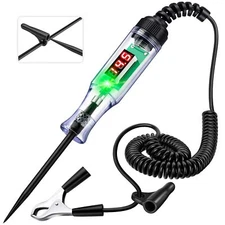 Automotive Test Light with 3-48V LED Digital Display, Circuit Tester Automotive