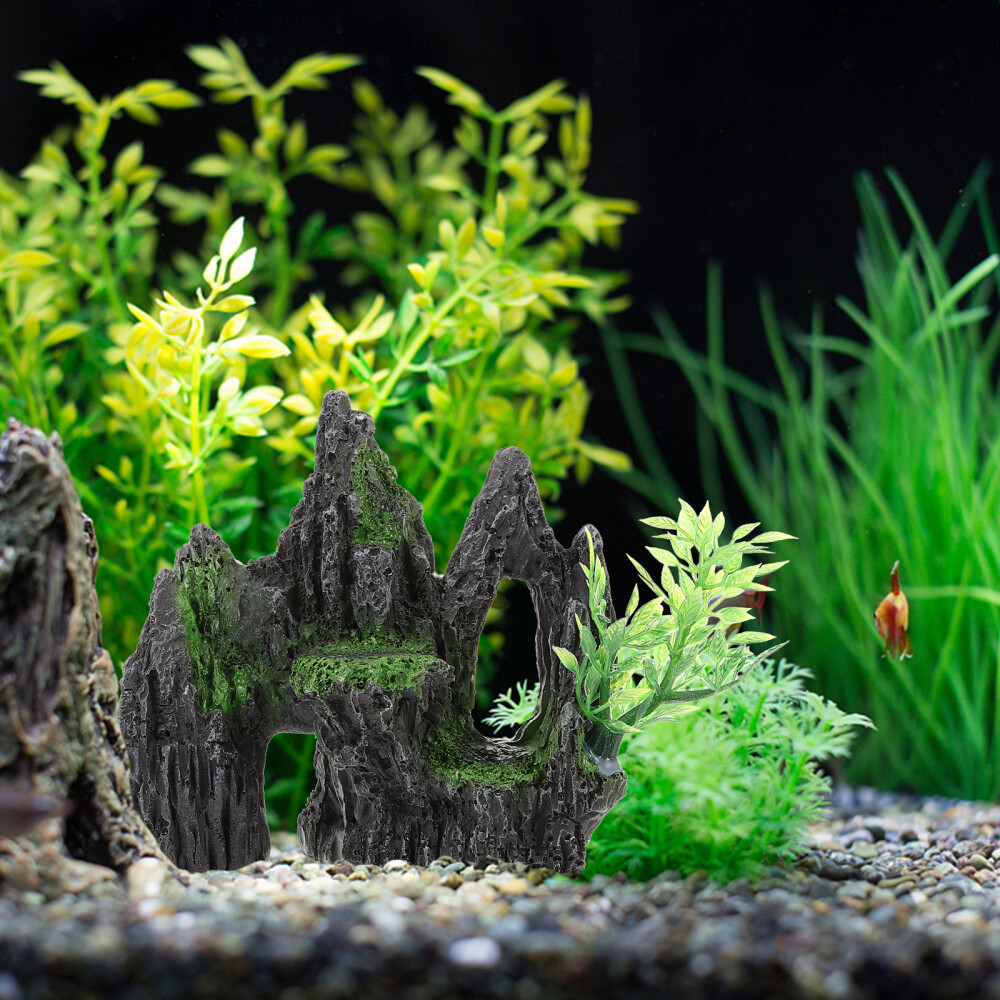 Realistic Simulation Resin Aquarium Rockery Decor Landscaping Rockery