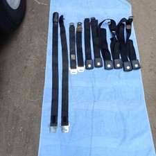 1968- 1969 Mustang Fastback Coupe Mach 1 Cougar Original Seat Belts Black Orig
