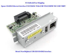 US Epson UB-E04 Ethernet Interface C32C881008 With USB TM-U220PB U288 T88IV T88V