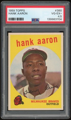 1959 Topps #380 Hank Aaron PSA 4.5 *3704