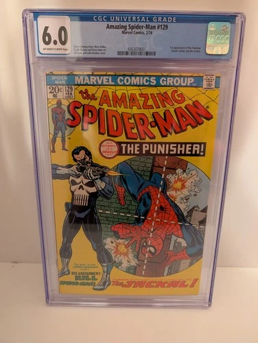 Amazing Spider-Man #129 (1974) CGC 6.0  1st Punisher & Jackal!