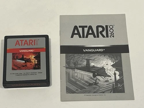 Vanguard (Atari 2600, 1983) Game Cartridge & Manual Tested