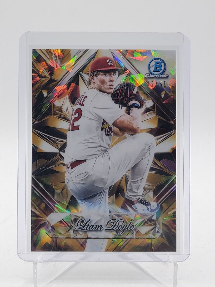 LIAM DOYLE 2025 BOWMAN CHROME DRAFT SAPPHIRE SELECTIONS GOLD B /50 Q4600
