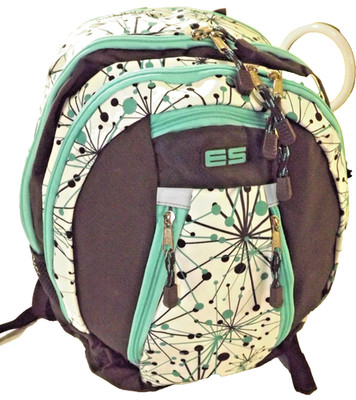 Eastsport Unisex Teal/ Gray/ White Backpack With Multiple Pockets 18''x12''x8''