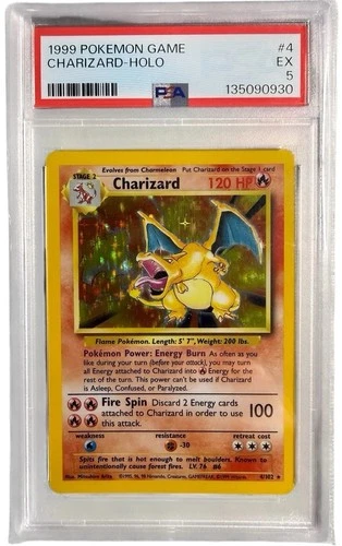 Charizard 004/102 Base Set Holo Rare PSA 5