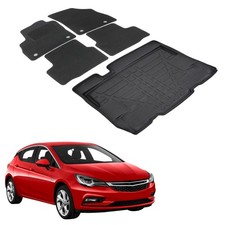 Kofferraumwanne Fußmatten Set Für Opel Astra K 2015-2021 Schrägheck