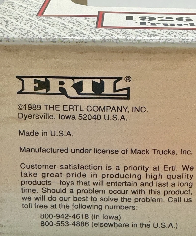 ERTL 1:38 Anheuser-Busch 1926 Mack Bulldog Truck Die Cast Metal Coin Bank - Image 4 of 4