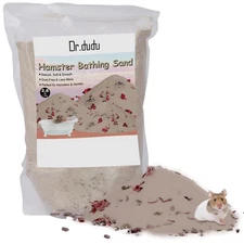 DR.DUDU Hamster Bath Sand 2.8lb Dust Free Desert Sand or Potty Litter Sand fo...