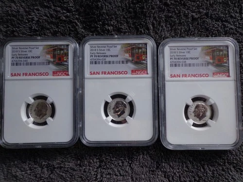 2018 S Silver Roosevelt Dime Reverse Proof PF70 NGC Early Releases