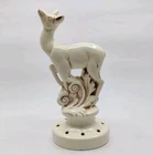 Vintage Red Wing Pottery Deer Stag Flower Frog 10" Ceramics