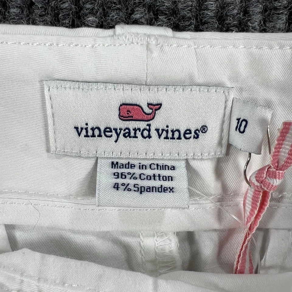 Vineyard Vines Dayboat Skirt Womens Size 10 White Cap Stretch Cotton New Tags - Image 2 of 4