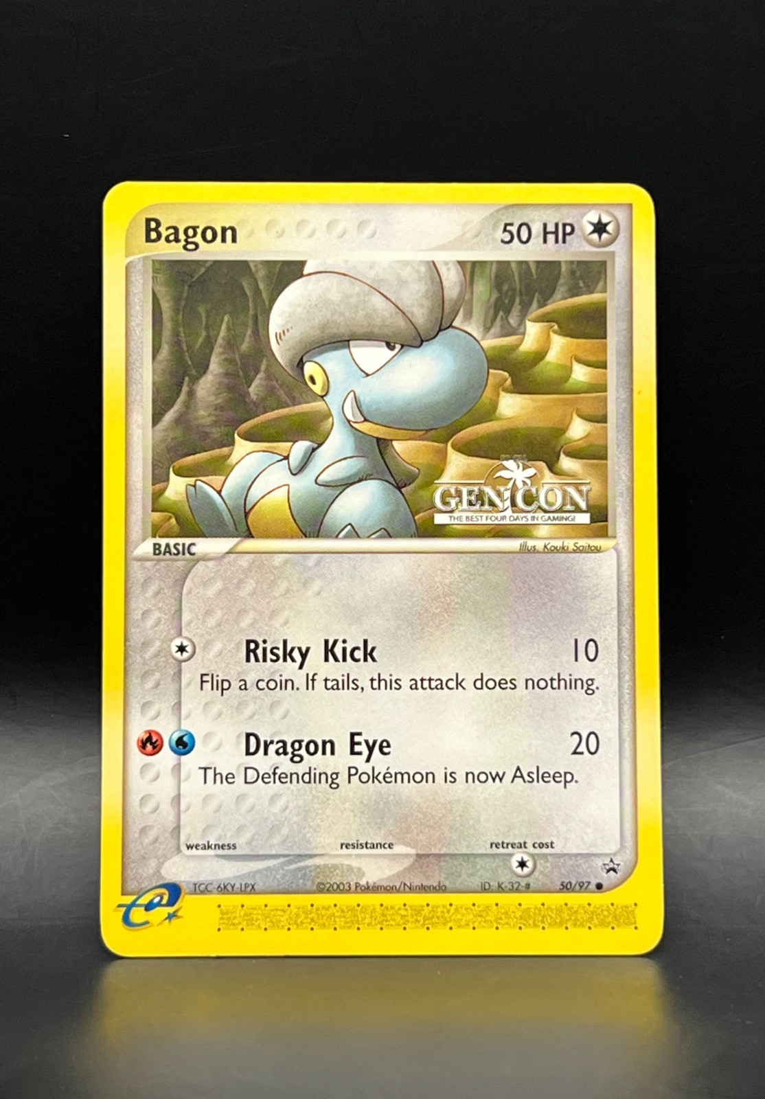 2003 Pokémon EX Dragon-Bagon #50-GEN CON Black Star Promo- Super Rare- NM