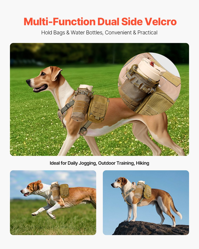 Dog Harness for Large Dogs No Pull Tactical Dog Harness Adjustable Pet Vest Dog Harness for Large Dogs No Pull Tactical Dog Harness Adjustable Pet Vest