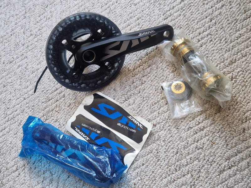 Brand New Shimano Saint FC-M810-2 170mm Zee Single Chainring Crankset+SM-BB80 BB